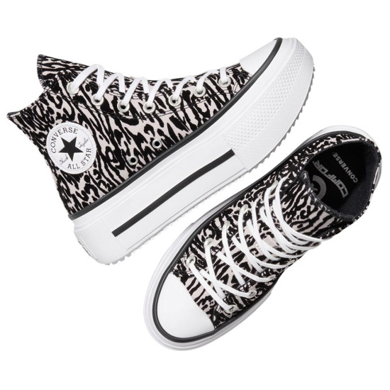Converse Chuck Taylor All Star Lift Double Stack Platform Leopard